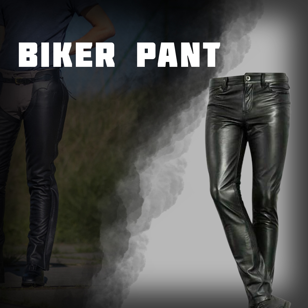 Slim-fit Leather Biker Pants for a Sleek and Edgy Look