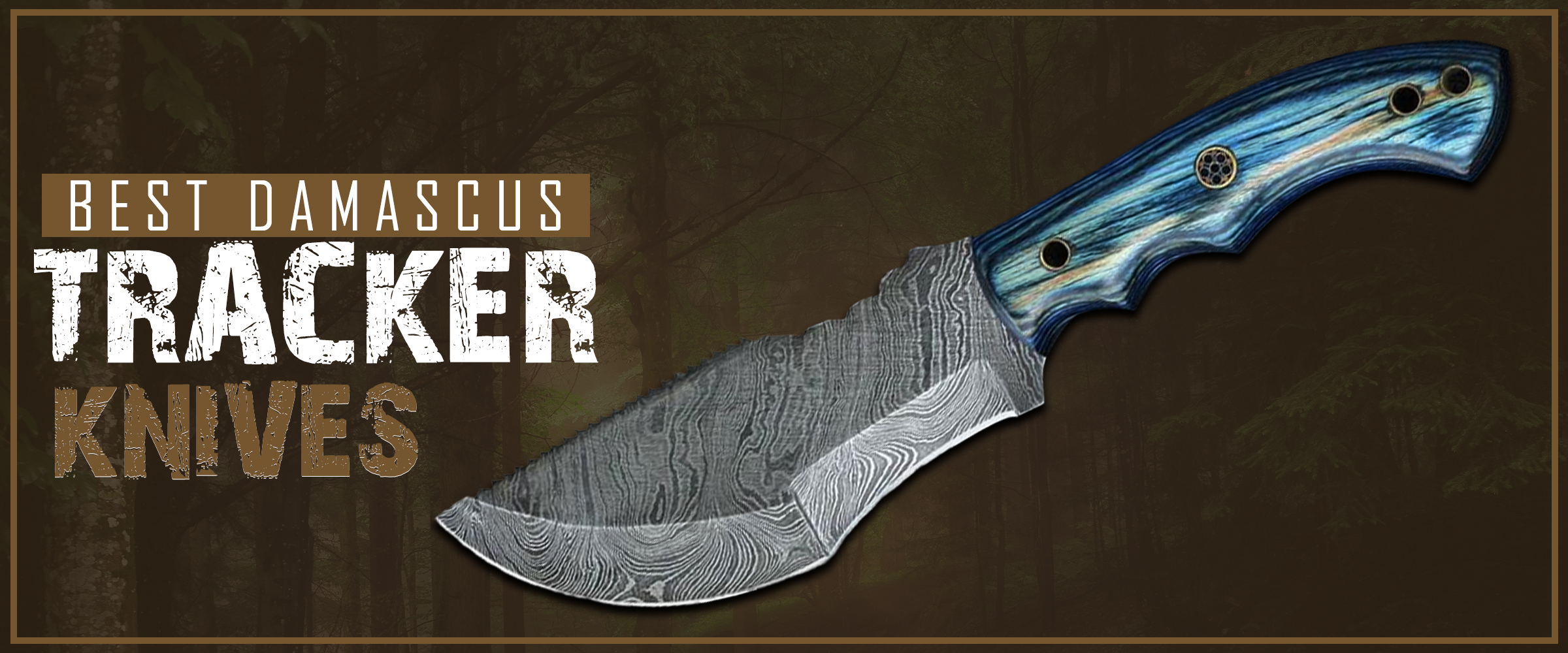 Best Damascus Tracker Knives Under 80 Dollars