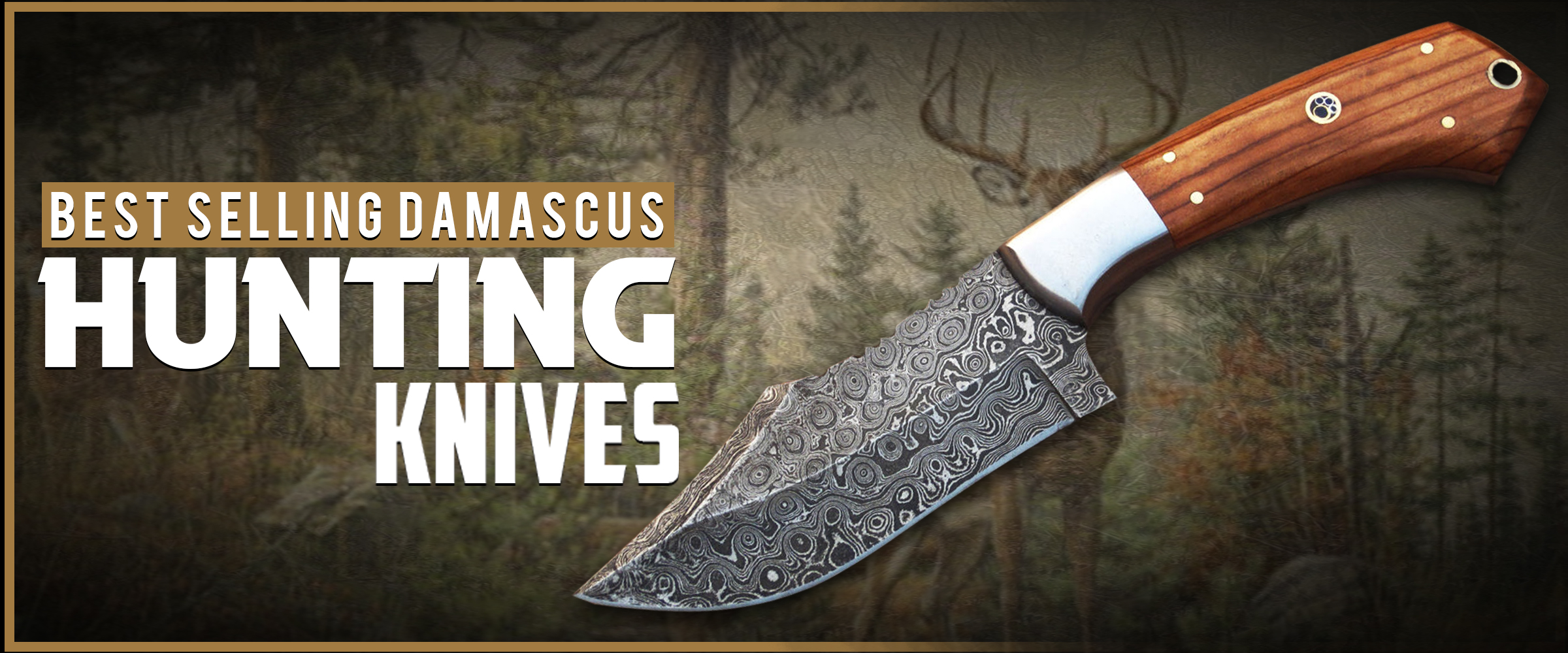 5 Best Selling Damascus Hunting knives 2023