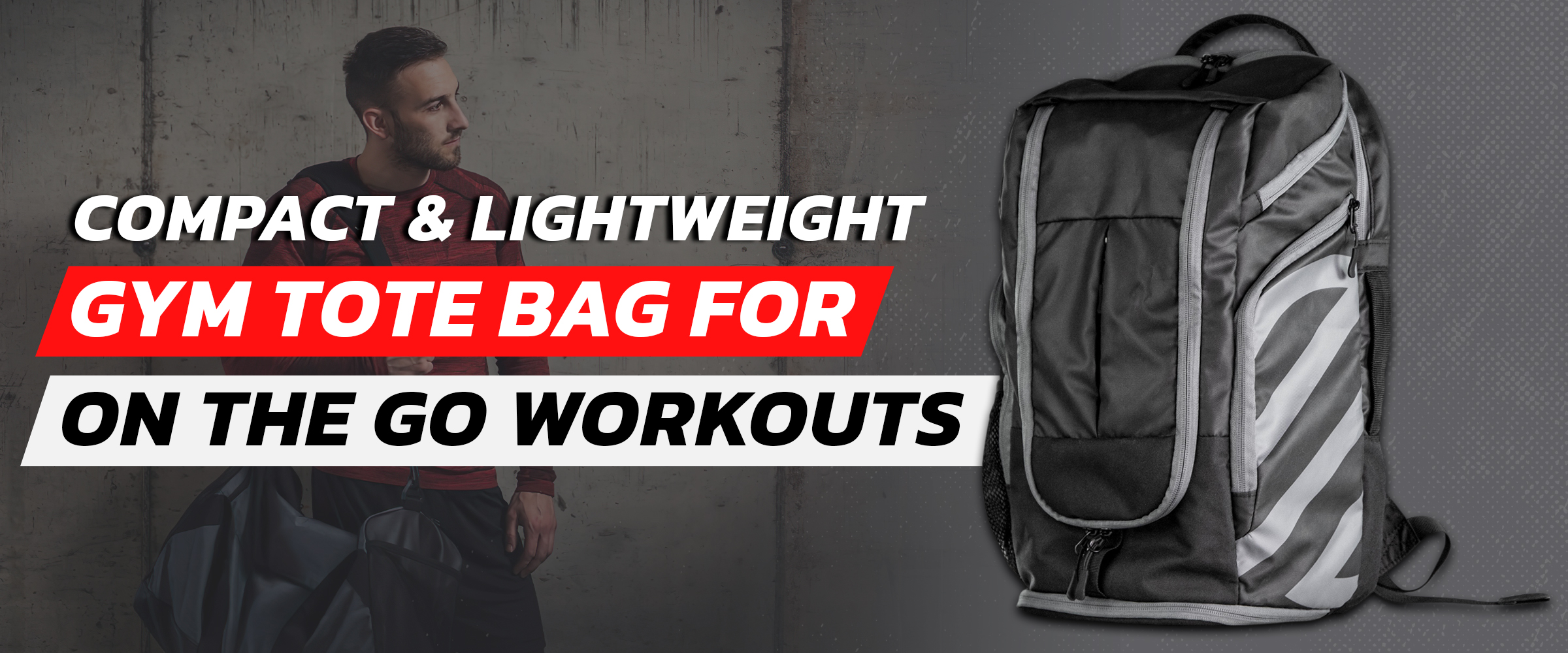 Compact and Lightweight gym Tote Bag for on-the-go Workouts