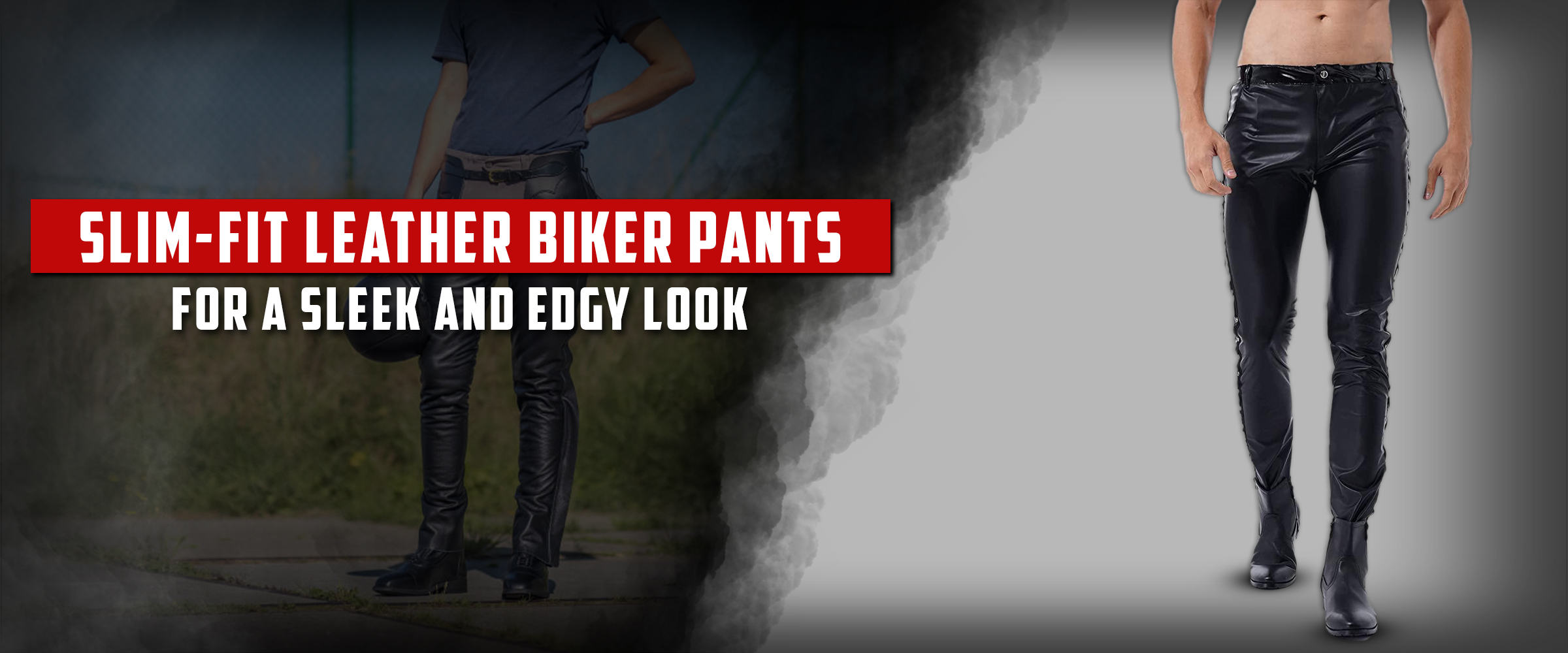 Slim-fit Leather Biker Pants for a Sleek and Edgy Look