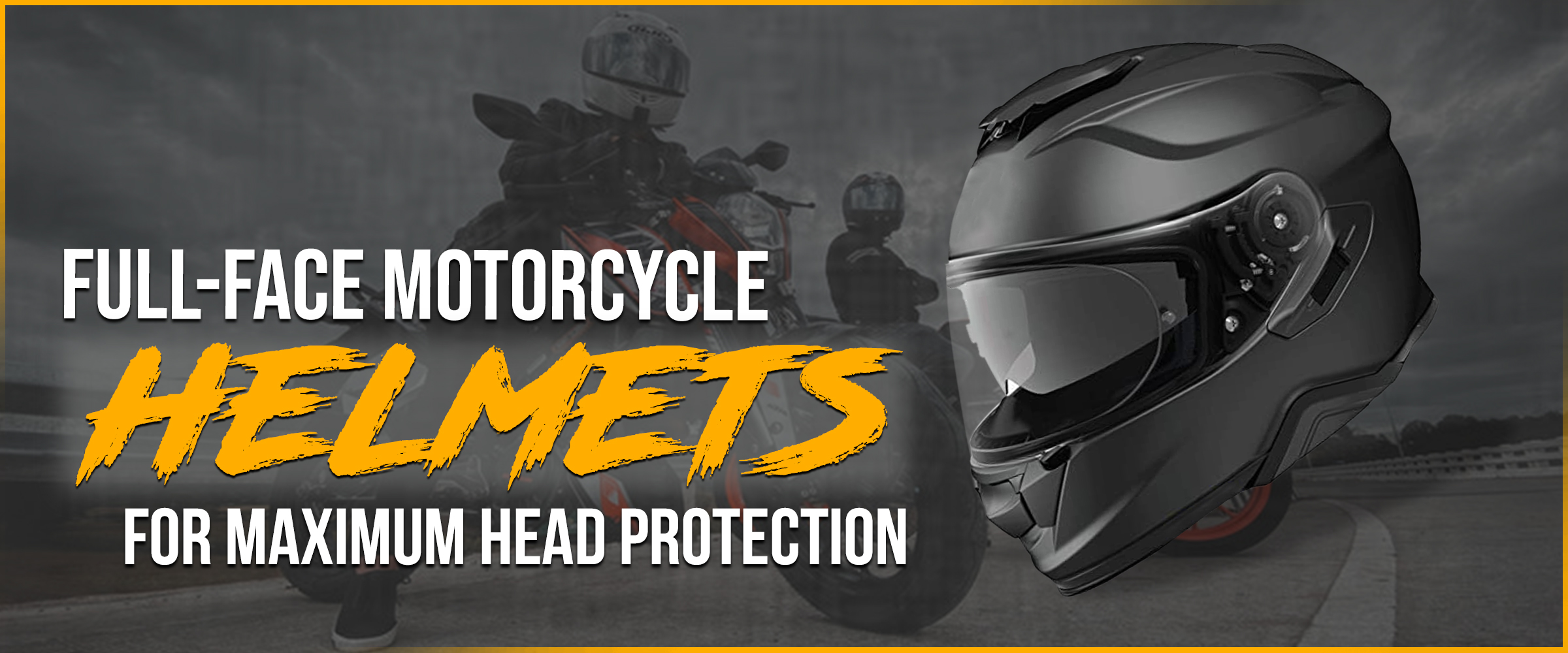 Full-face Motorcycle Helmets for Maximum Head Protection