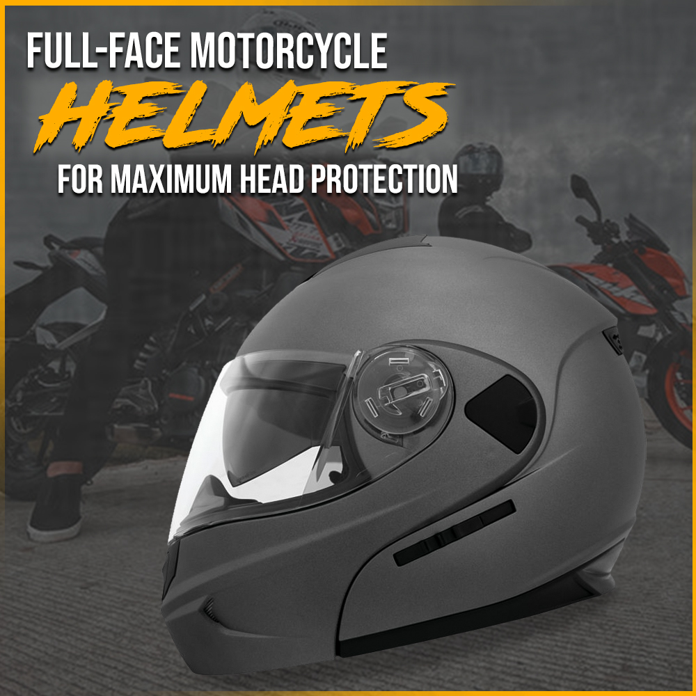 Full-face Motorcycle Helmets for Maximum Head Protection