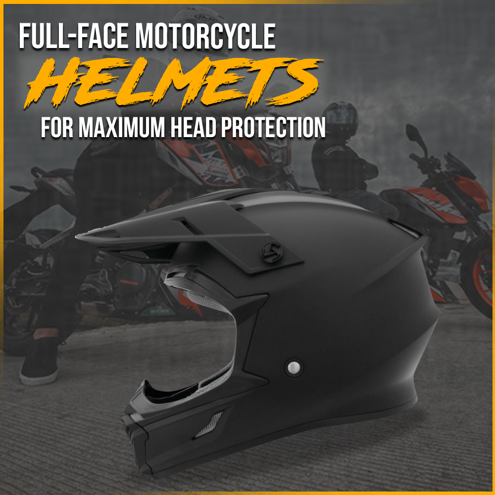 Full-face Motorcycle Helmets for Maximum Head Protection