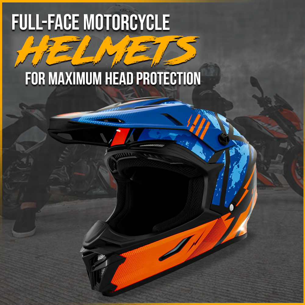 Full-face Motorcycle Helmets for Maximum Head Protection