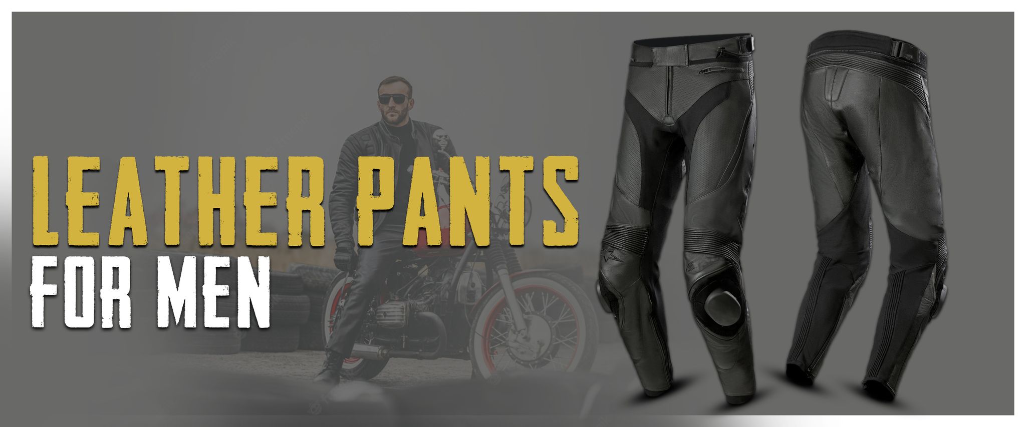 Leather pants for men