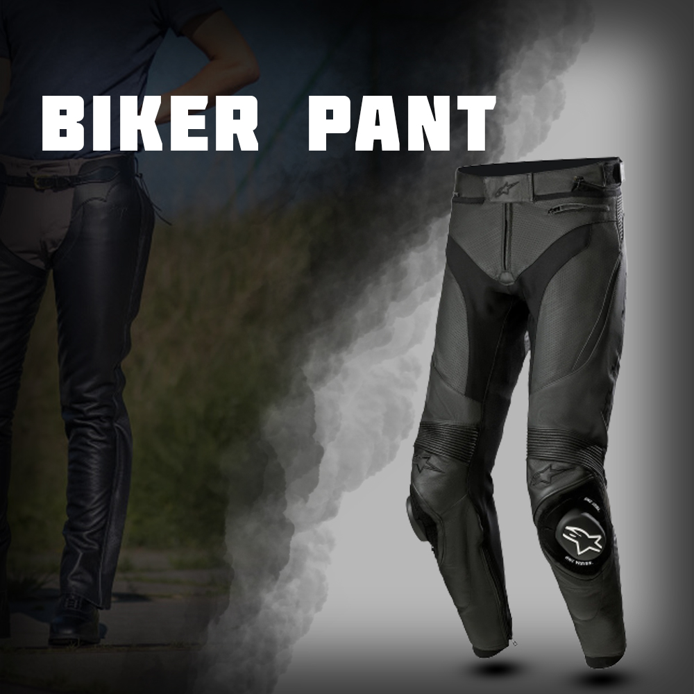 Slim-fit Leather Biker Pants for a Sleek and Edgy Look