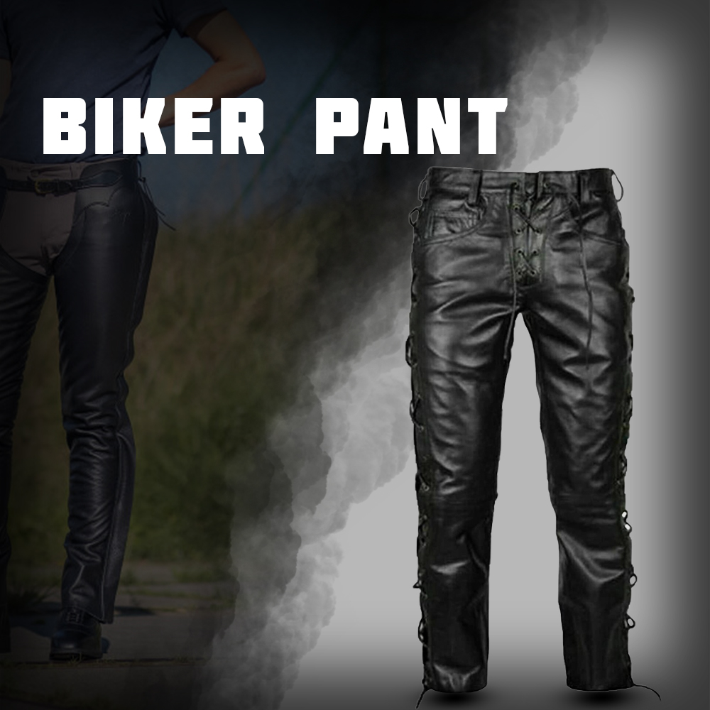 Slim-fit Leather Biker Pants for a Sleek and Edgy Look