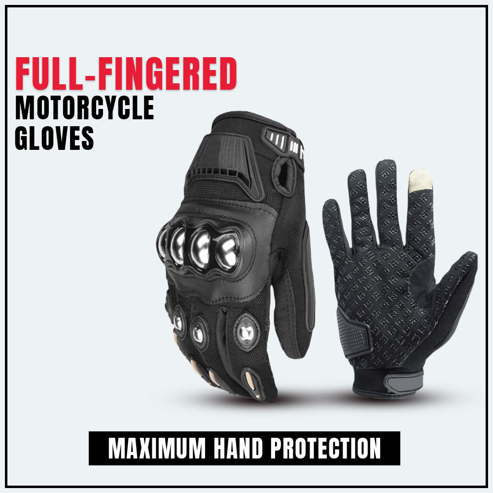 Full-Fingered Motorcycle Gloves for Maximum Hand Protection