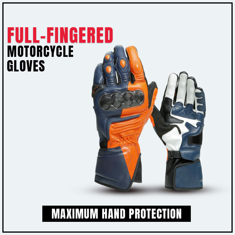 Full-Fingered Motorcycle Gloves for Maximum Hand Protection