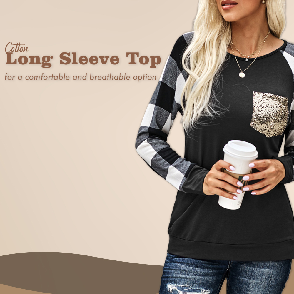 Cotton Long Sleeve Tops