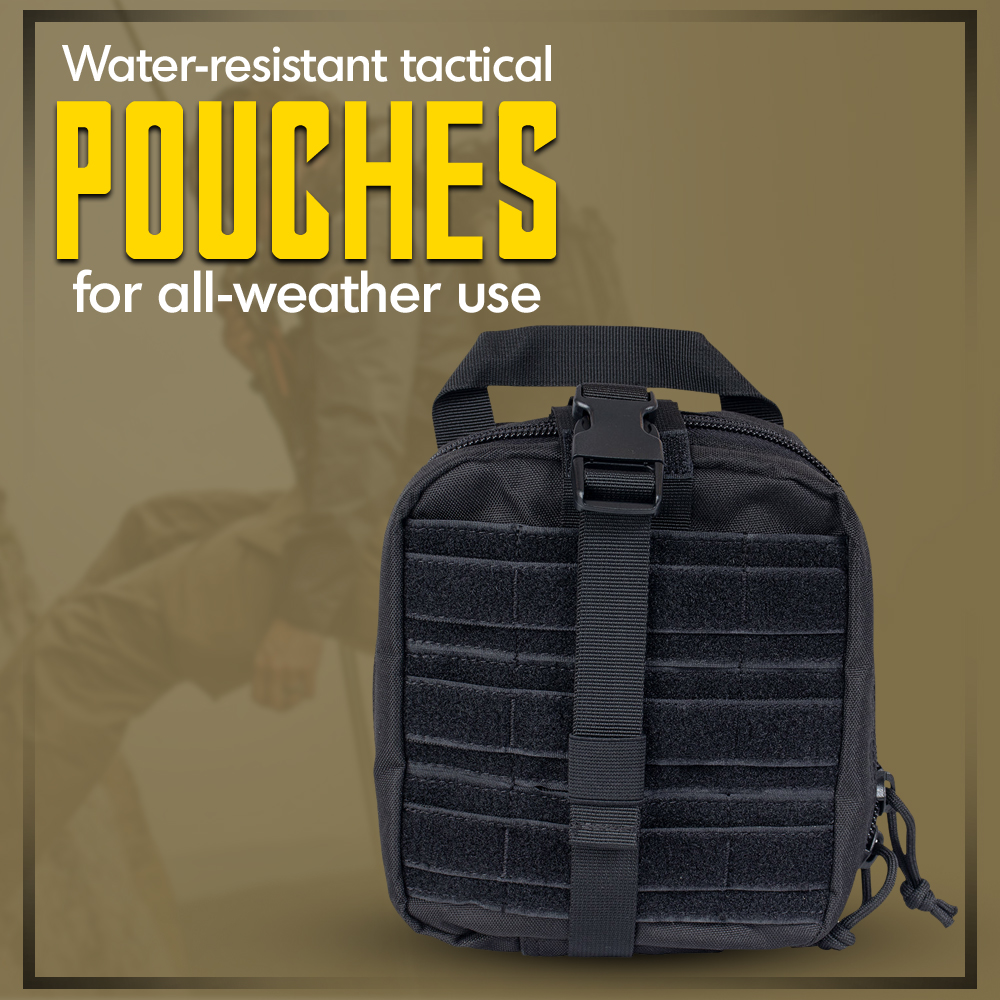 Water-resistant Tactical Pouches for All-weather Use