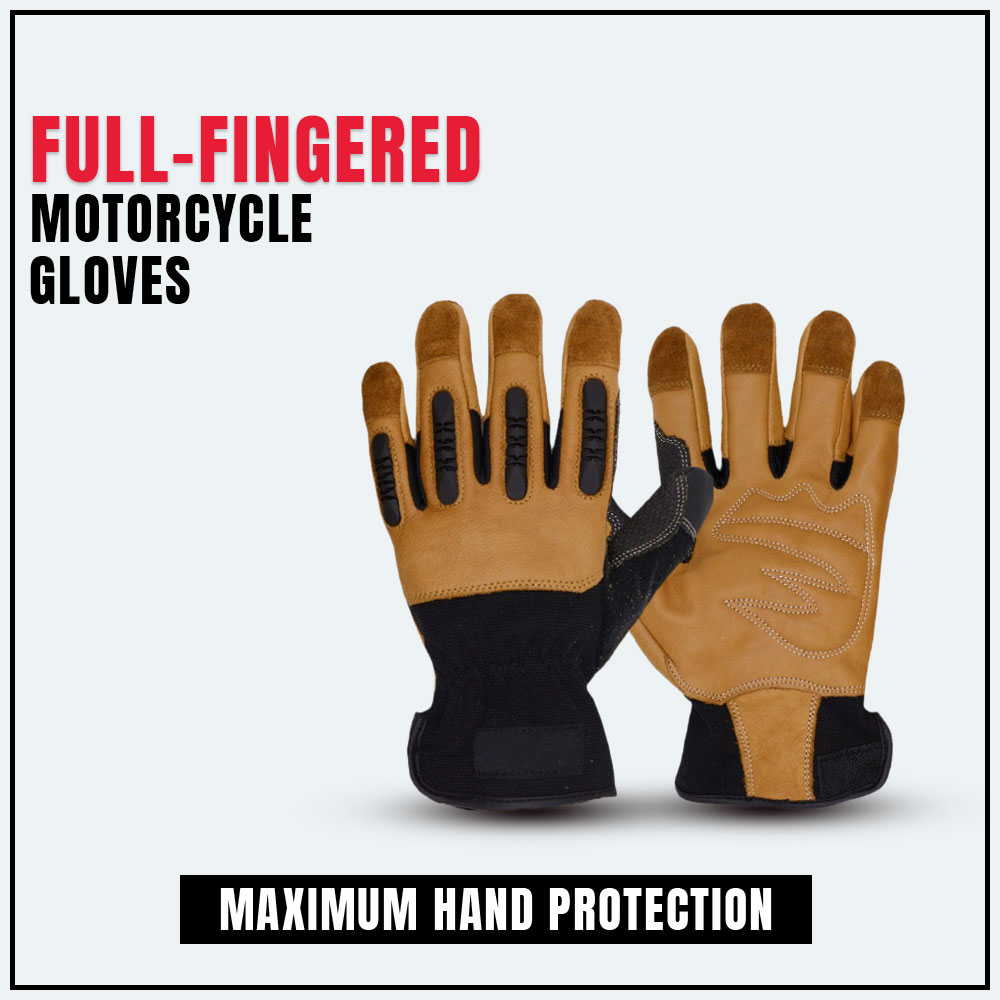 Full-Fingered Motorcycle Gloves for Maximum Hand Protection