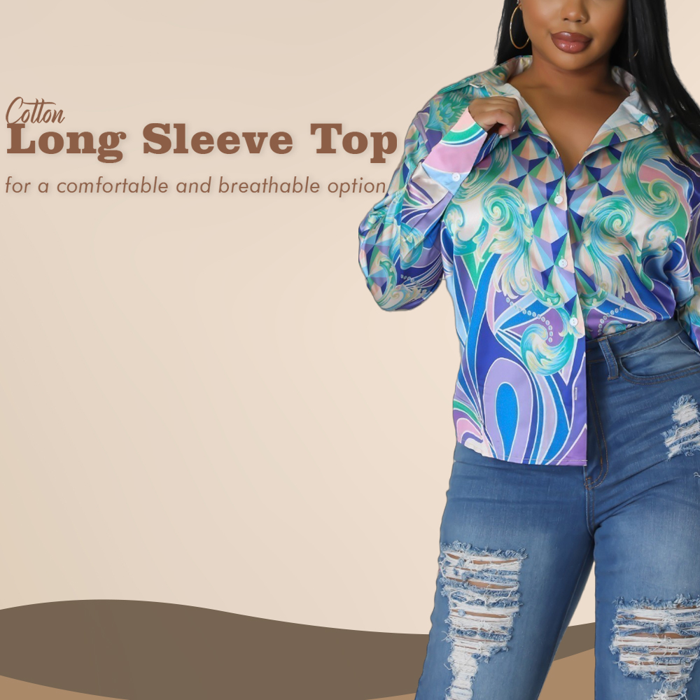 Cotton Long Sleeve Tops