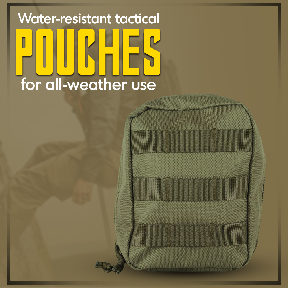 Water-resistant Tactical Pouches for All-weather Use