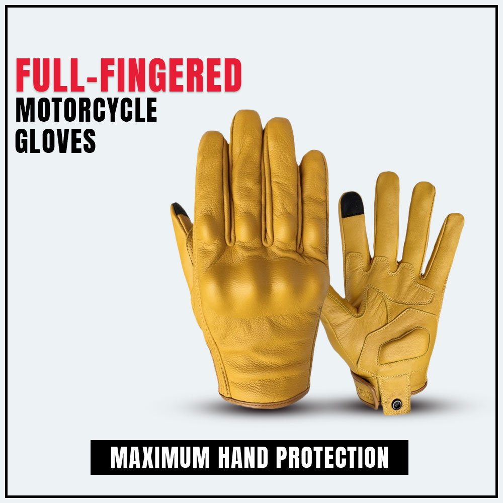 Full-Fingered Motorcycle Gloves for Maximum Hand Protection