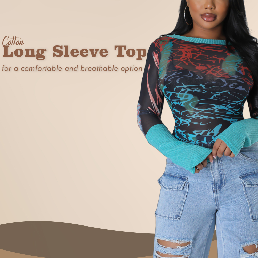 Cotton Long Sleeve Tops