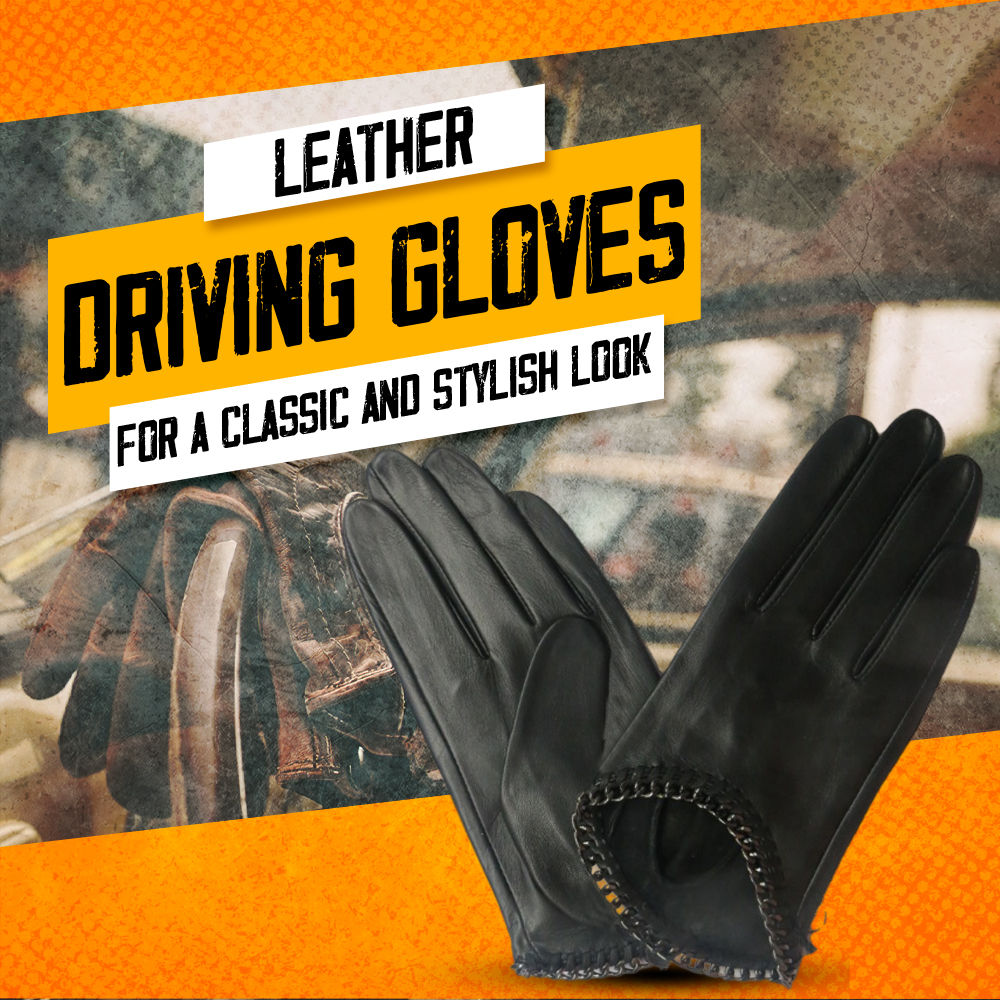 Leather driving gloves for a classic