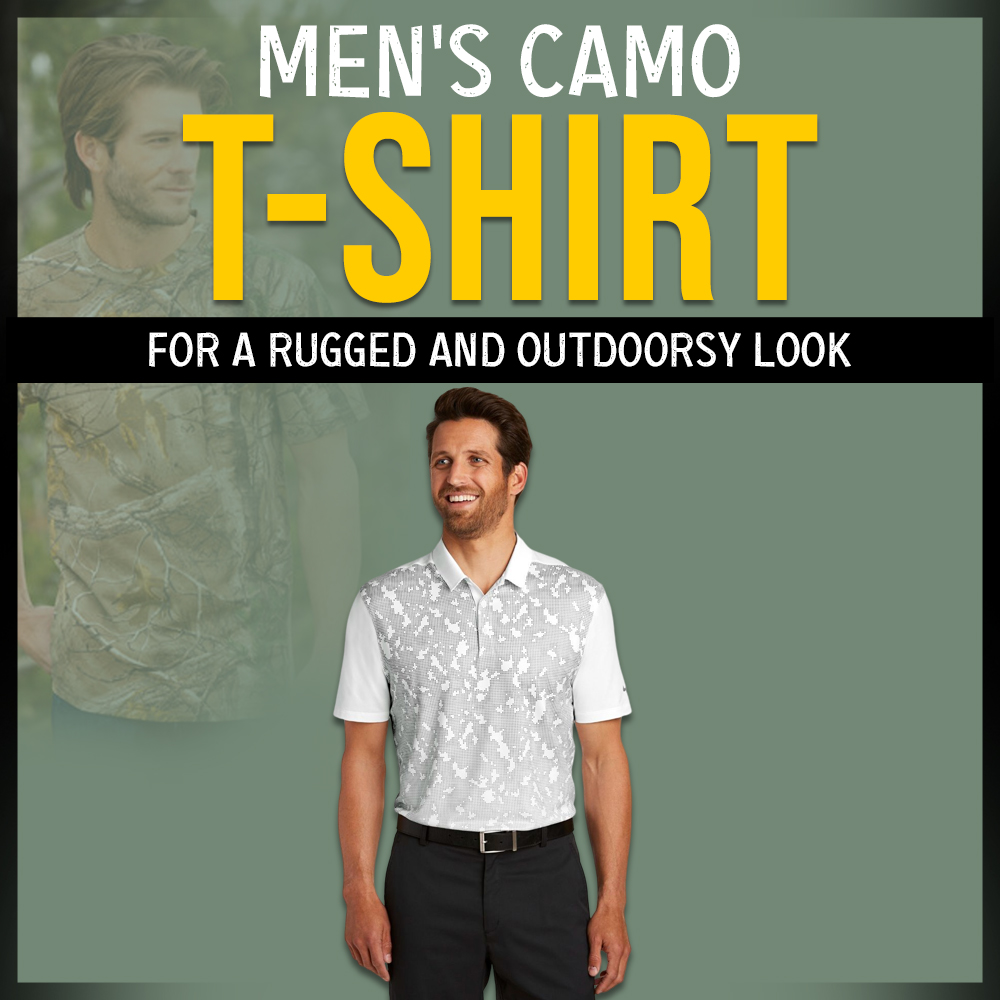 Men's camo T-shirts for a rugged and outdoorsy look