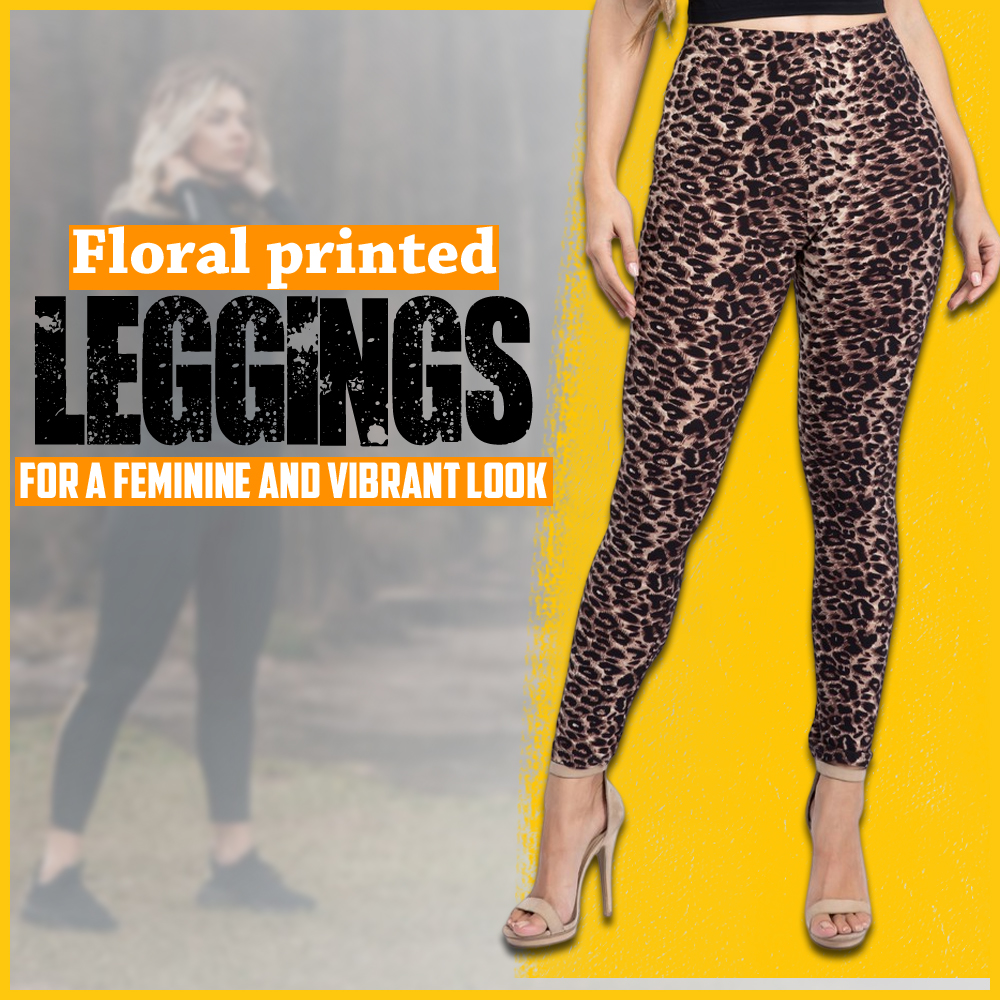 Floral Printed Leggings for A Feminine and Vibrant Look