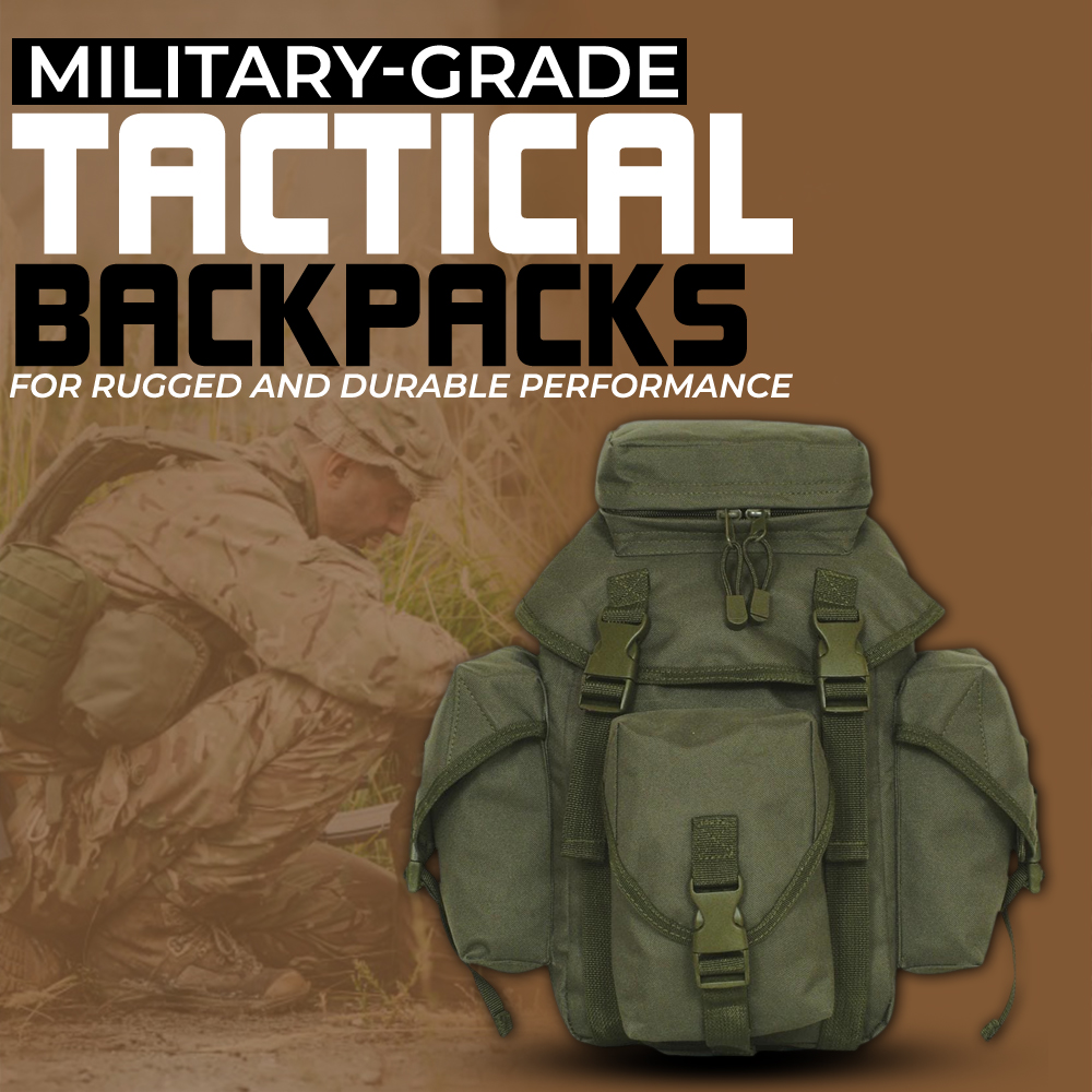 Military-grade tactical backpacks for rugged and durable performance