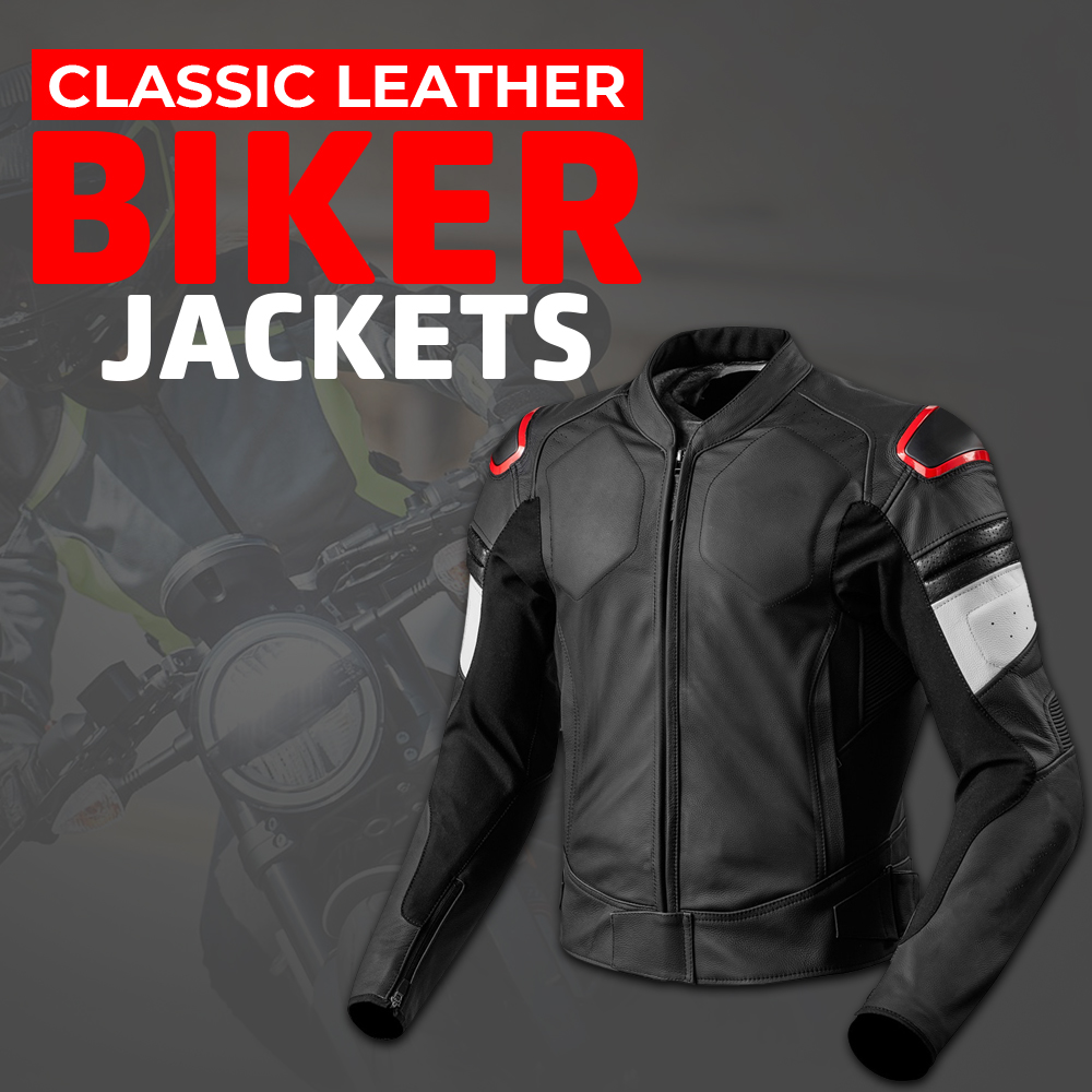 Classic leather biker jackets for a timeless and edgy look