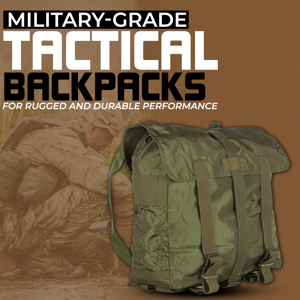 Military-grade tactical backpacks for rugged and durable performance