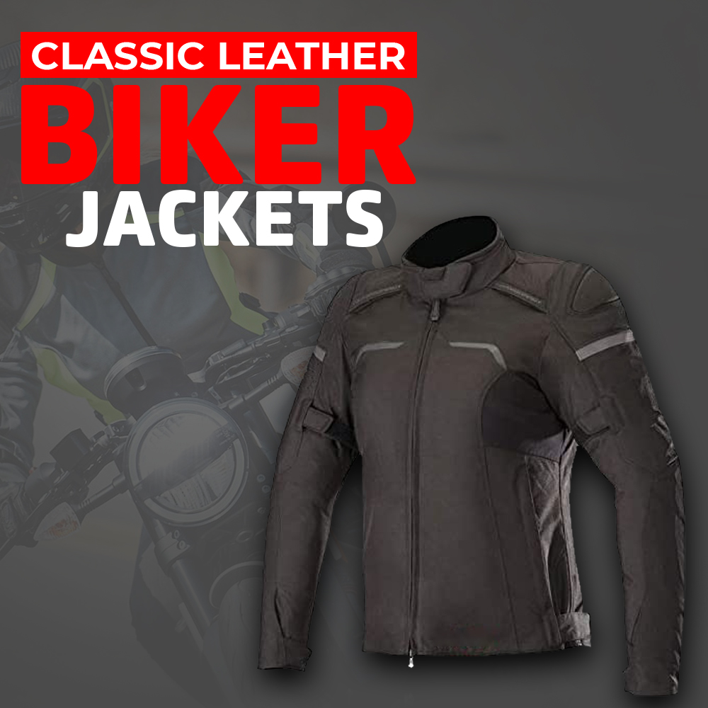 Classic leather biker jackets for a timeless and edgy look