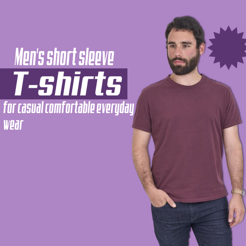 Men's short sleeve T-shirts for casual and comfortable everyday wear