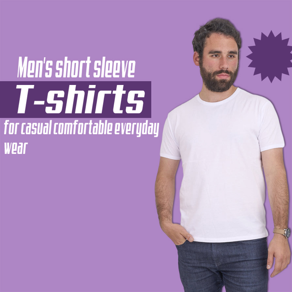 Men's short sleeve T-shirts for casual and comfortable everyday wear