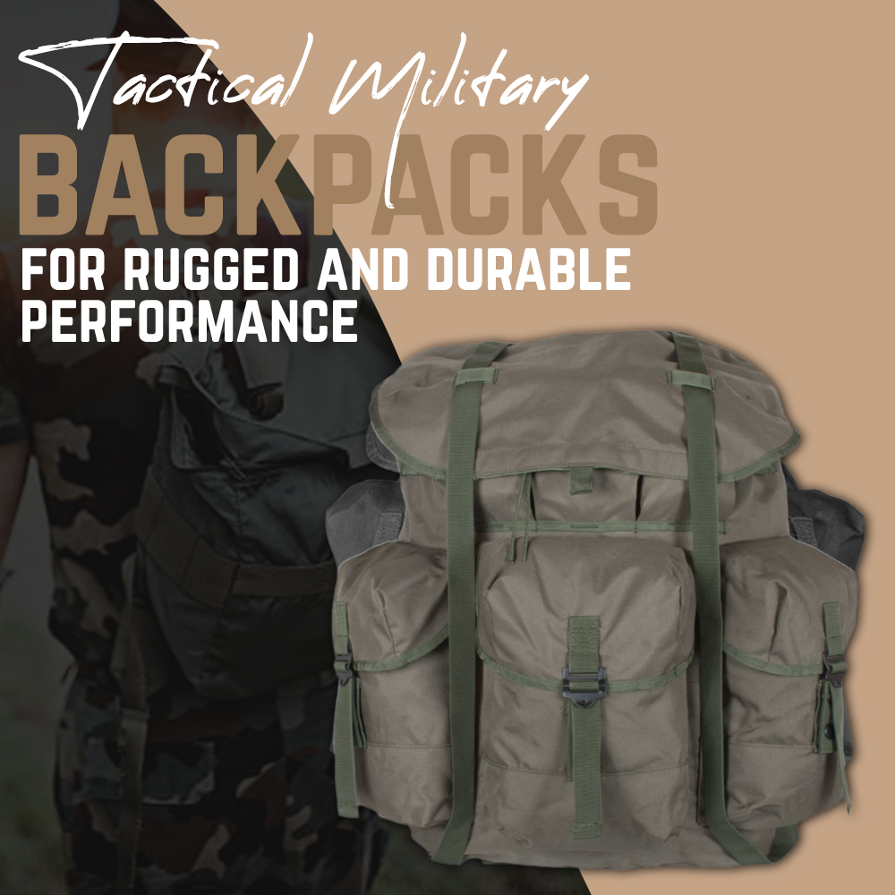 Tactical military backpacks for rugged and durable performance