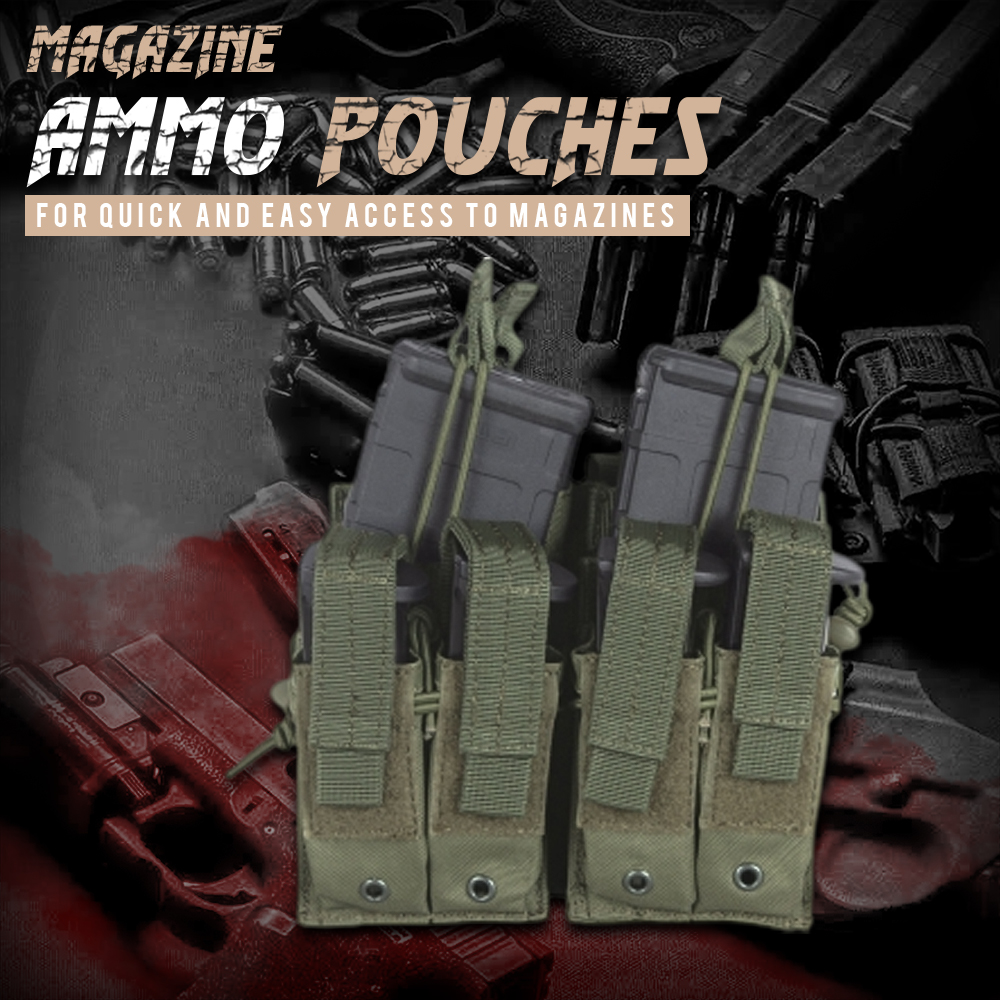 Magazine Ammo Pouches for Quick and Easy Access to Magazines