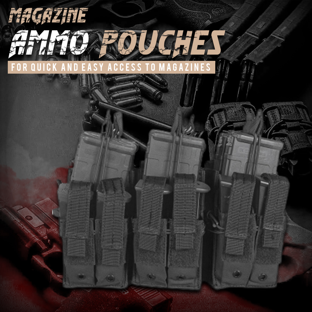 Magazine Ammo Pouches for Quick and Easy Access to Magazines