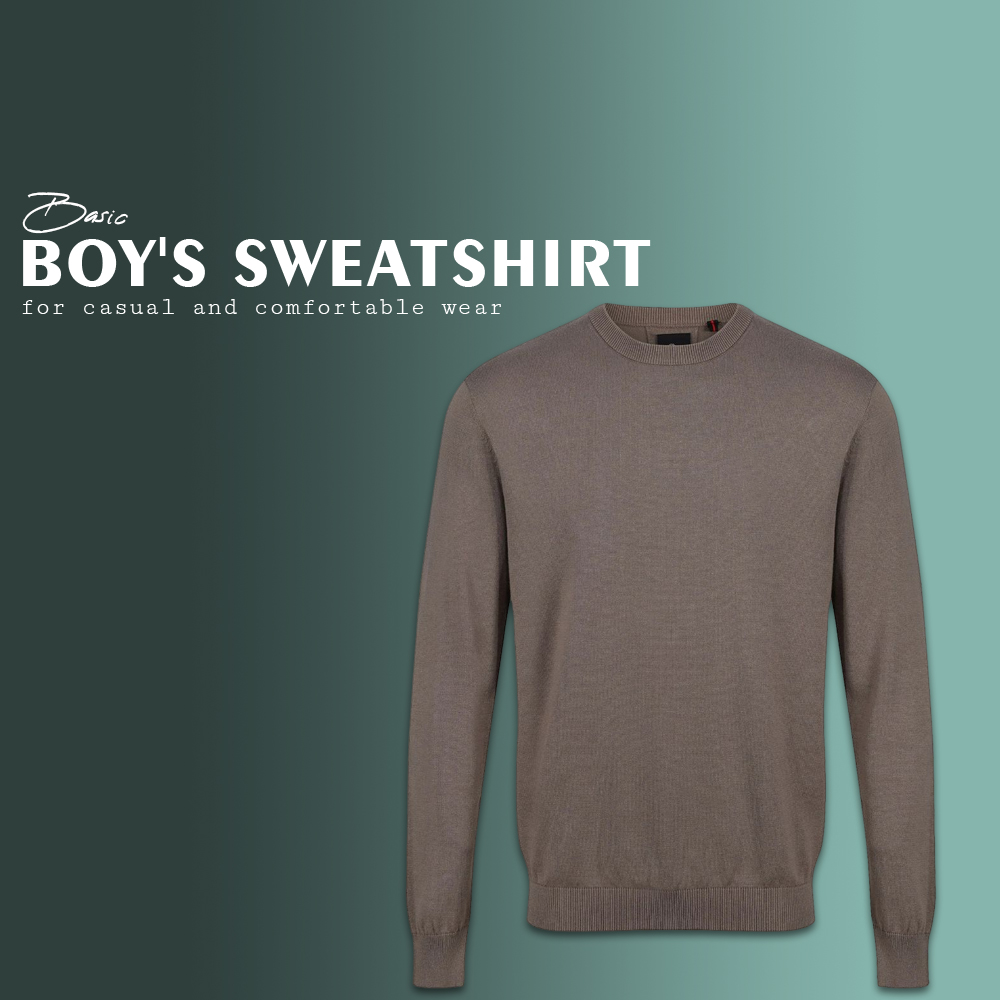 Basic boys' sweatshirts for casual and comfortable wear