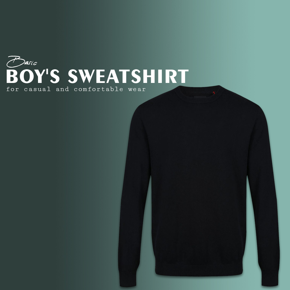 Basic boys' sweatshirts for casual and comfortable wear