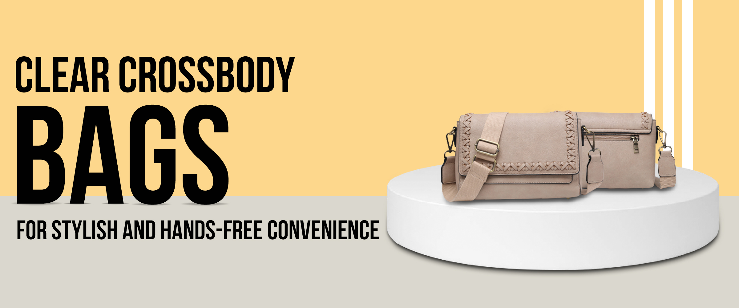 Clear crossbody bags for stylish and hands-free convenience