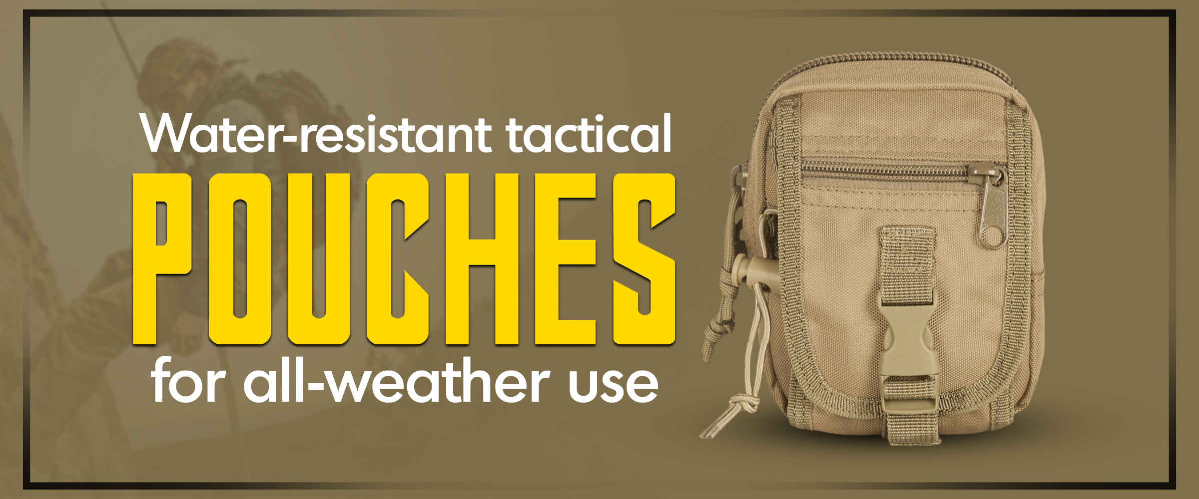 Water-resistant Tactical Pouches for All-weather Use