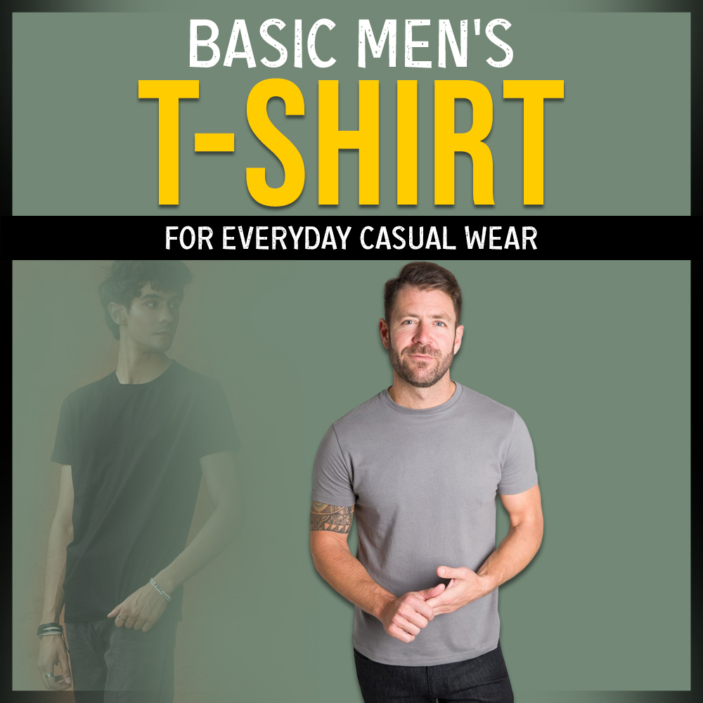 Basic men's T-shirts for everyday casual wear