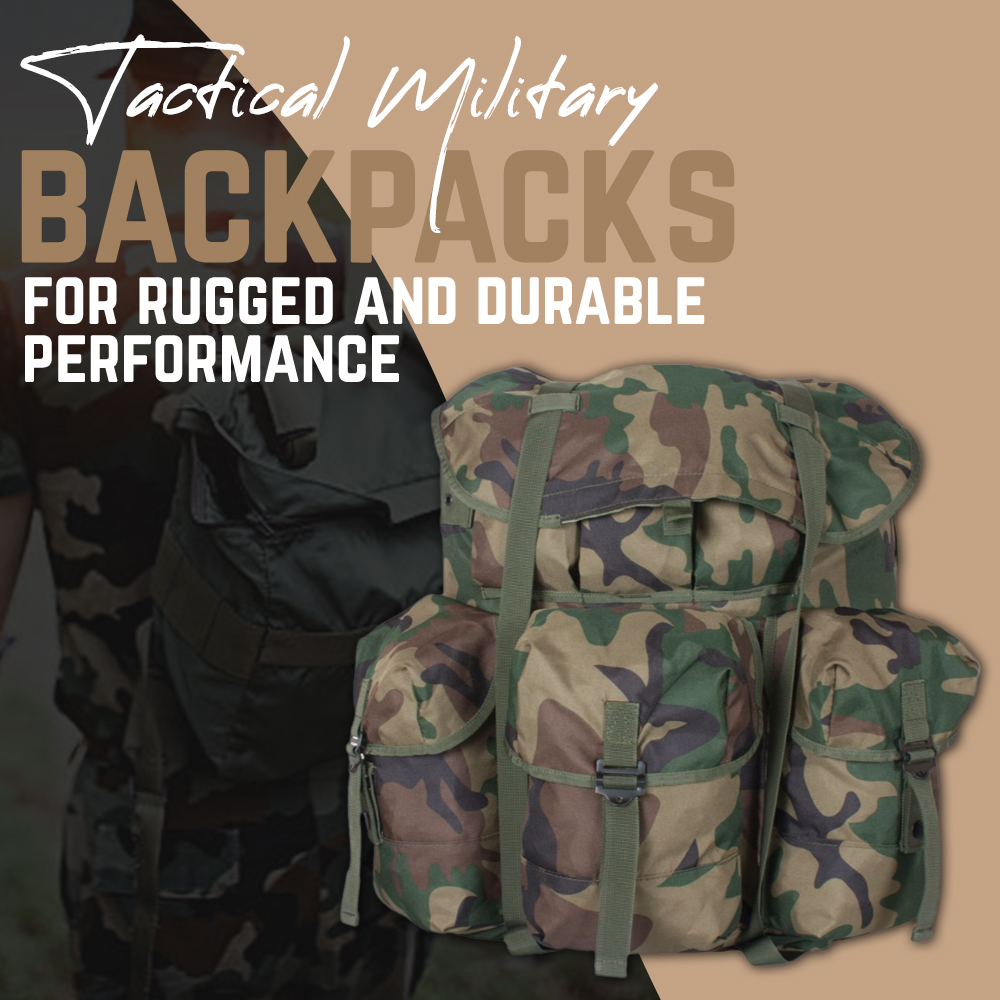 Tactical military backpacks for rugged and durable performance