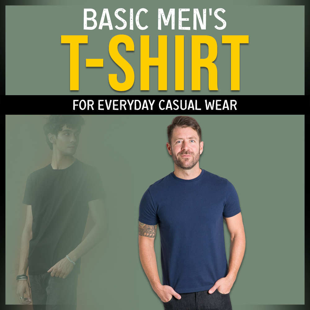 Basic men's T-shirts for everyday casual wear