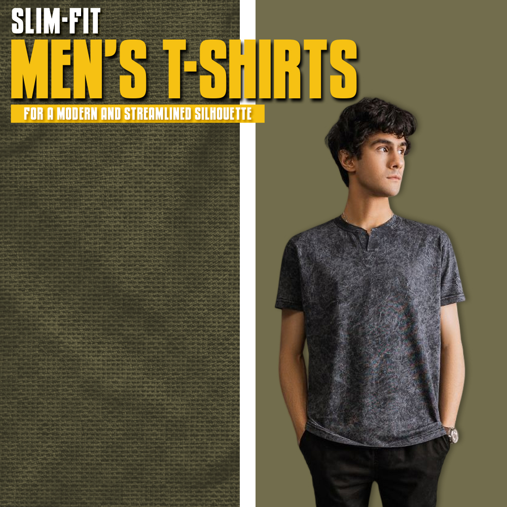 Slim-fit men's T-shirts for a modern and streamlined silhouette