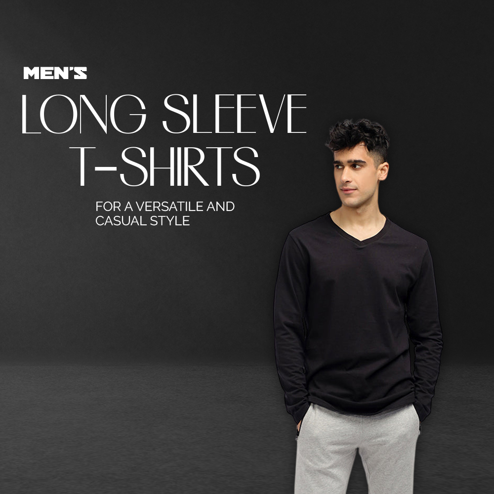 Men's long sleeve T-shirts for a versatile and casual style