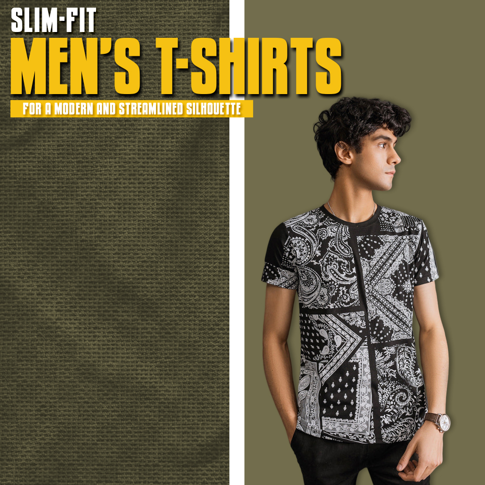 Slim-fit men's T-shirts for a modern and streamlined silhouette