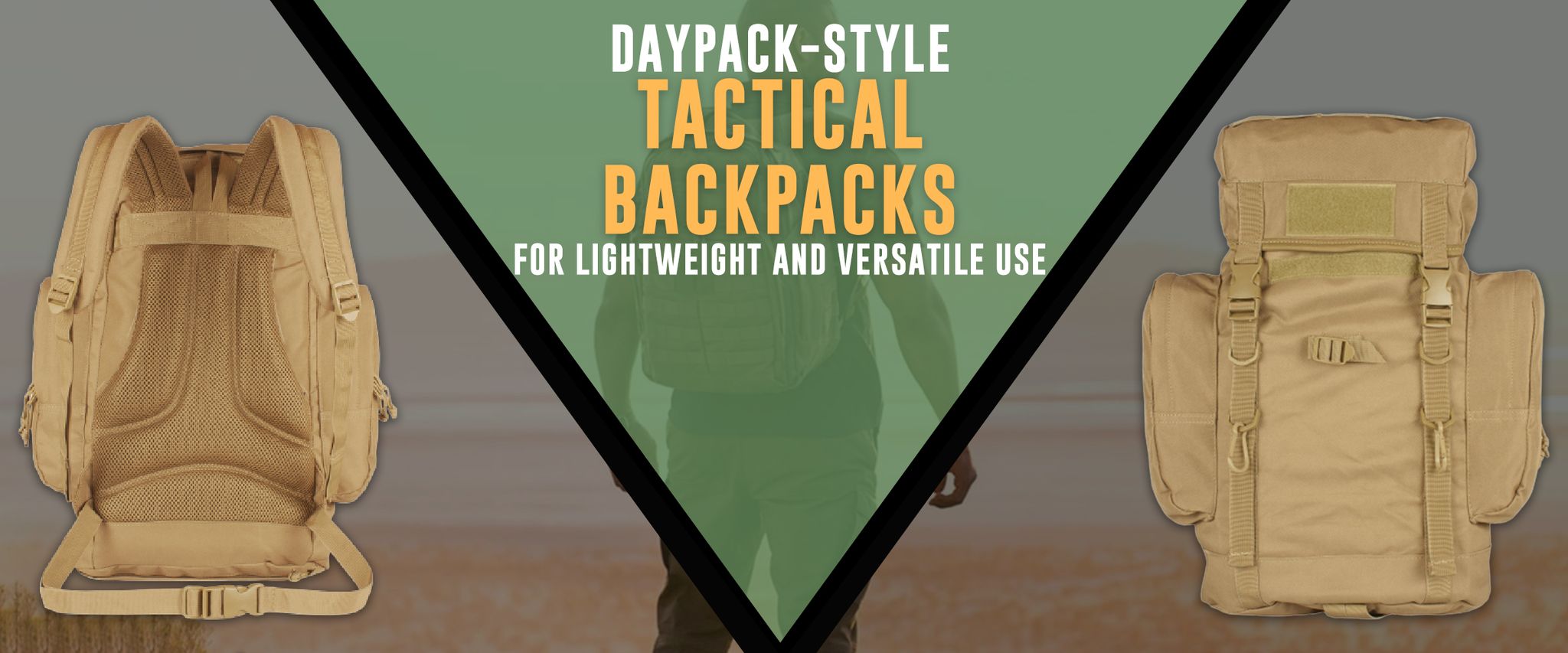 Daypack-style tactical backpacks for lightweight and versatile use