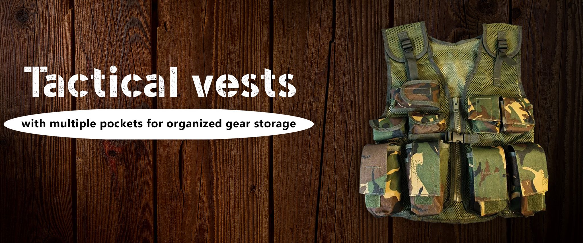 Tactical vests with multiple pockets for organized gear storage