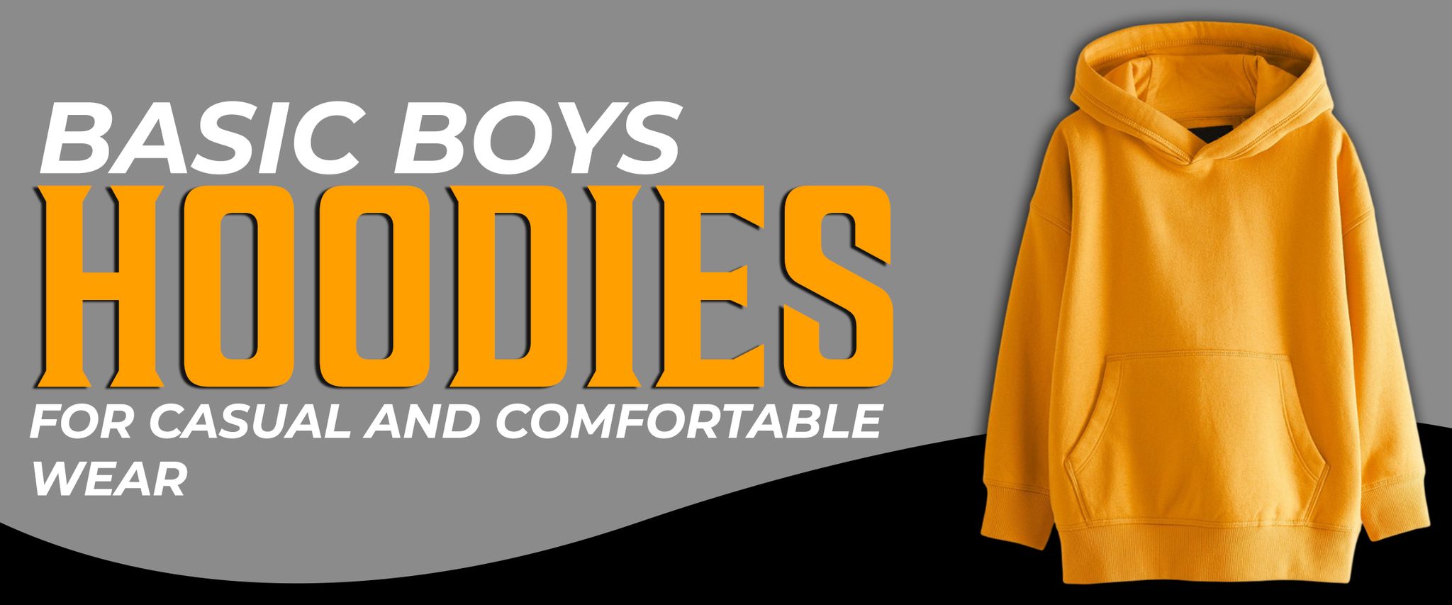 Basic boys' hoodies for casual and comfortable wear