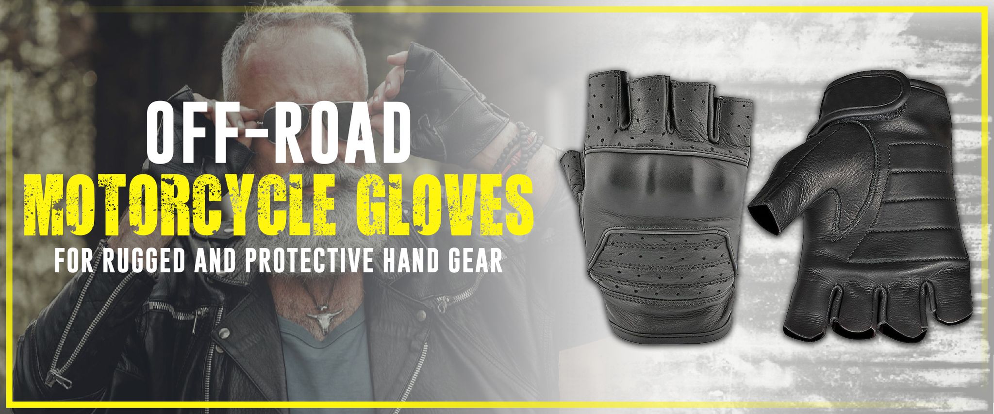 Off-road motorcycle gloves for rugged and protective hand gear