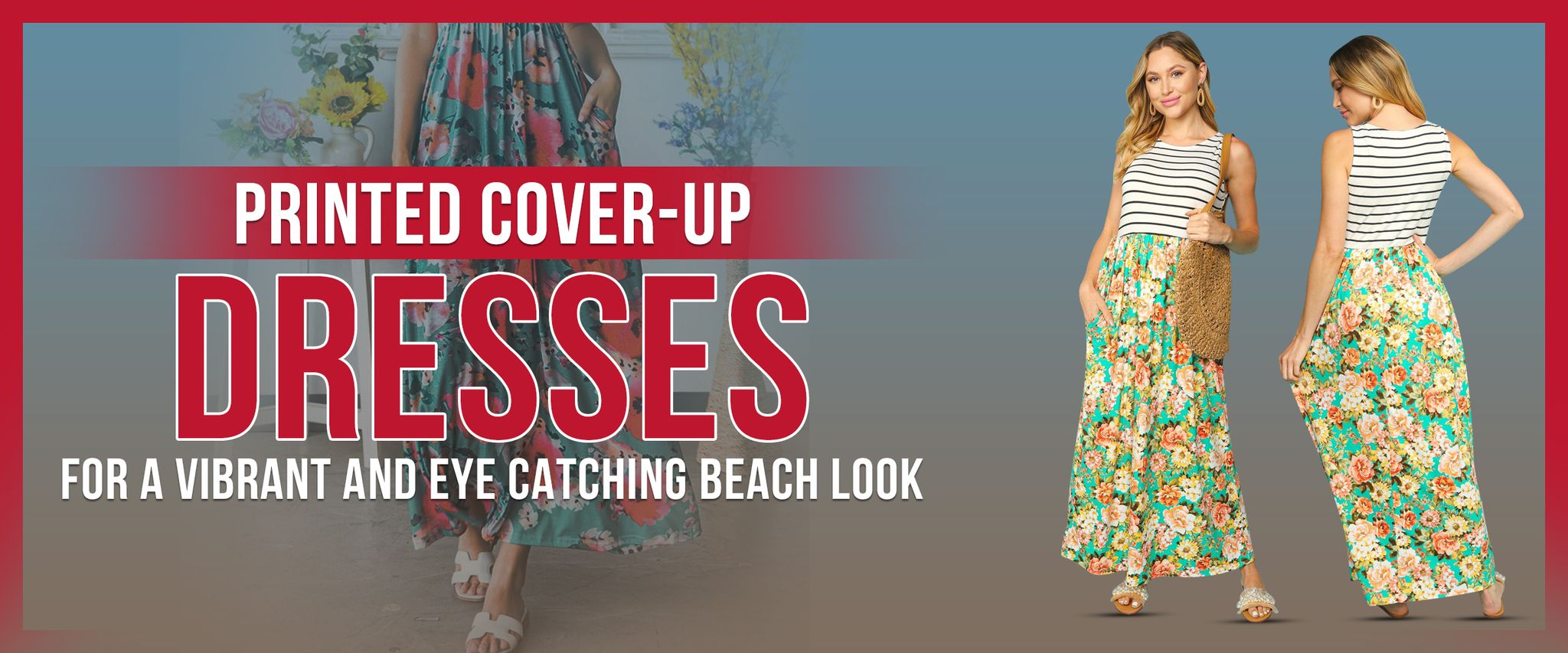 Printed Cover-Up Dresses for a Vibrant and Eye-Catching Beach Look