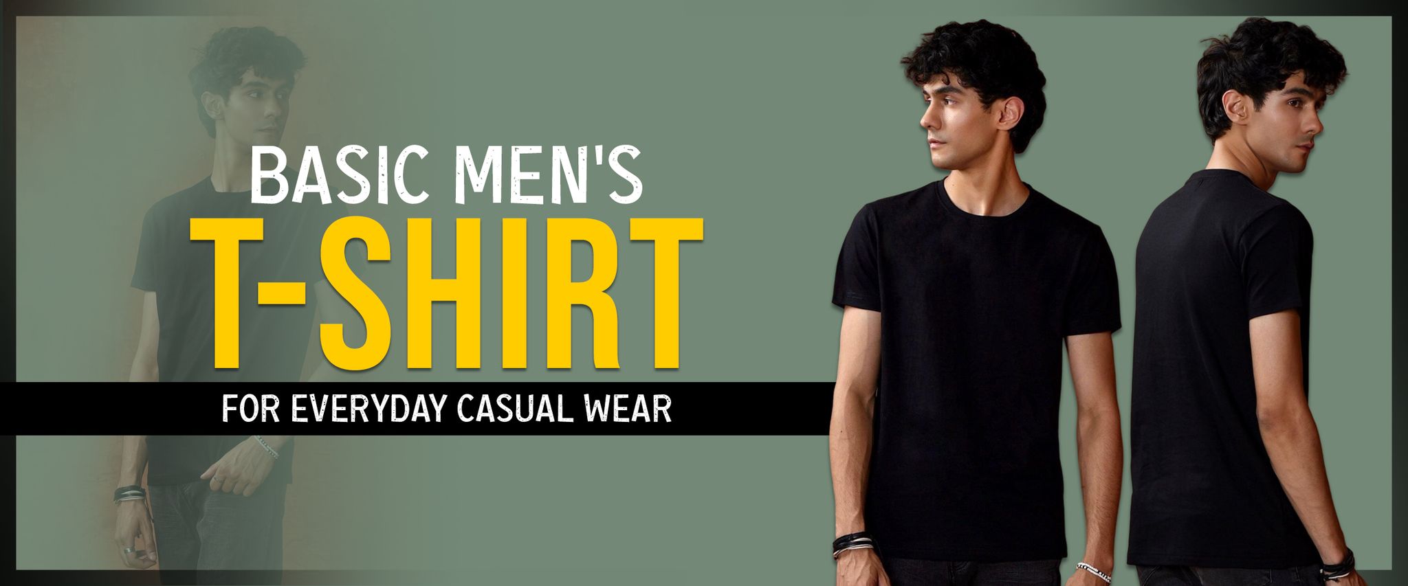 Basic men's T-shirts for everyday casual wear