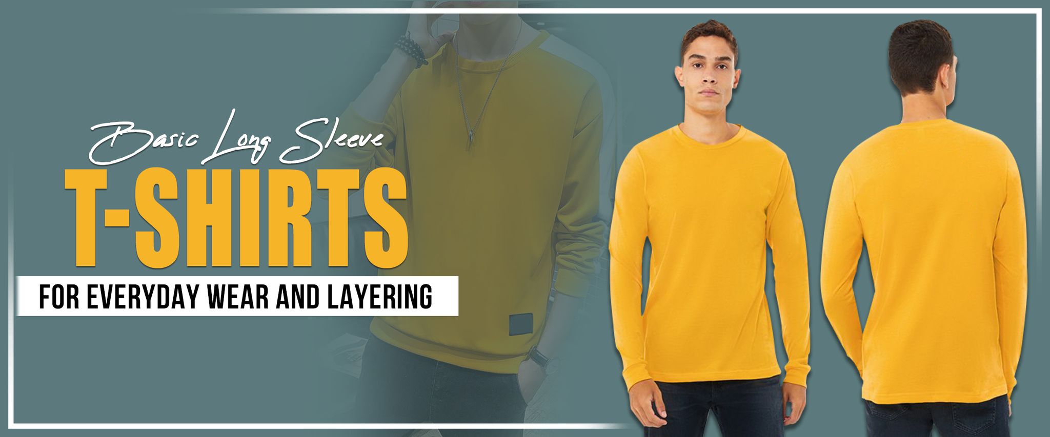 Basic long sleeve T-shirts for everyday wear and layering